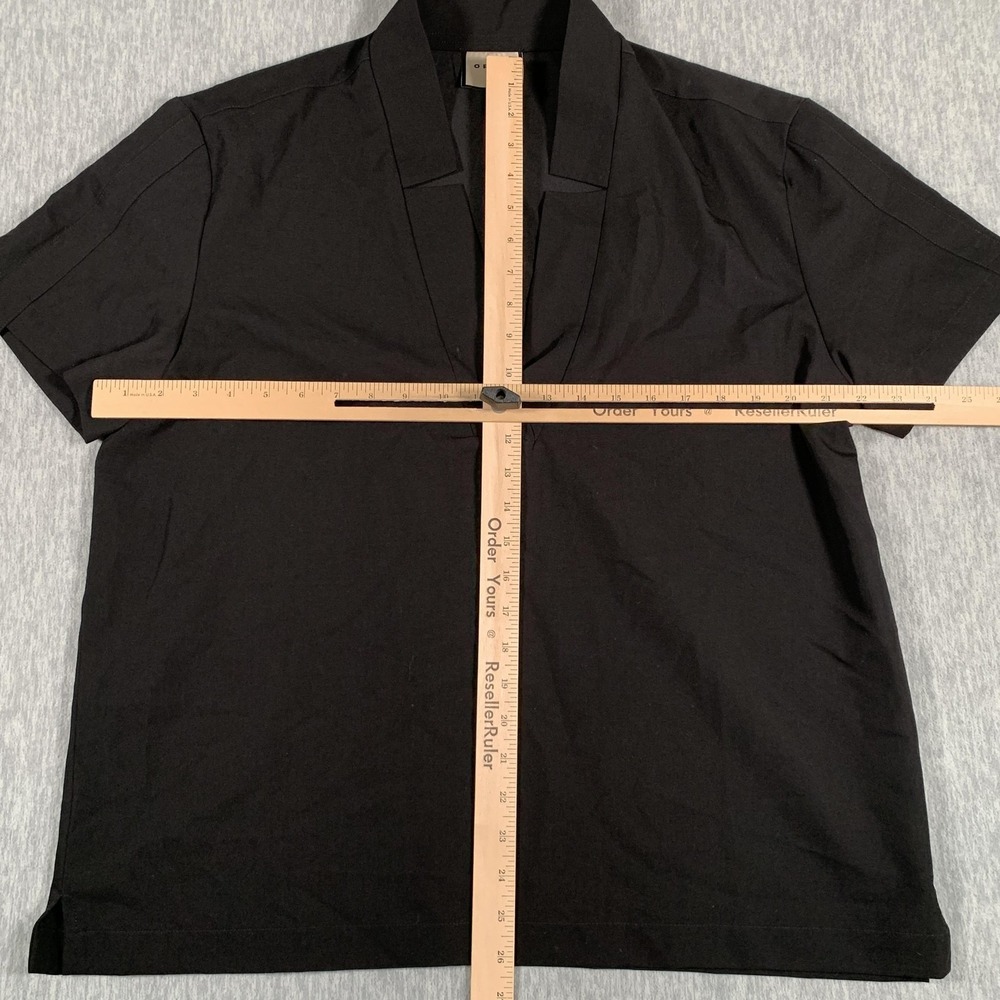 ORTTU Shirt Mens‎ 2XL Black Open Collar Popover Stretch V-Neck OR-SHT00005 - Picture 5 of 10